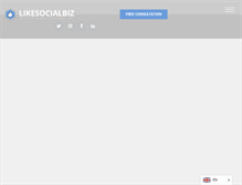 Tablet Screenshot of likesocialbiz.com